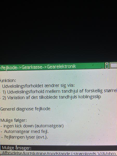 Fejl på aut. gearkasse - Audi A6 4F 3,0 TDI