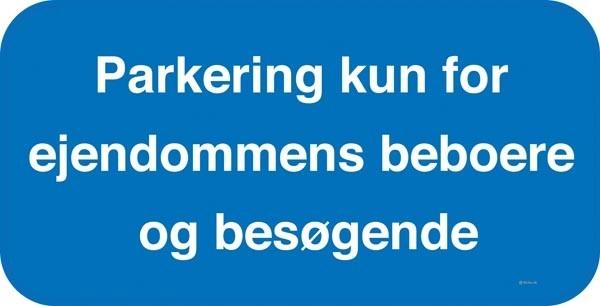 Parkeringsskilt hos privat ejendom???