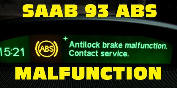 Saab 93 abs fejl..