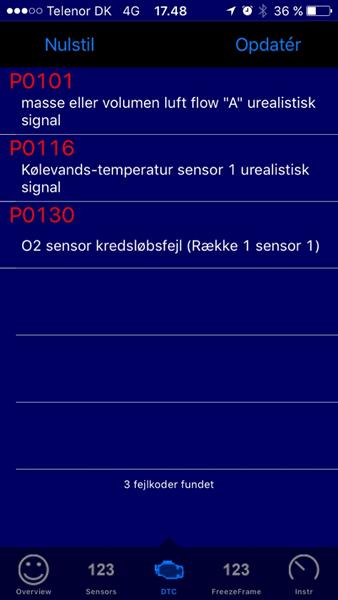 Hjælp til fejl på Skoda Octavia 1,6 2005