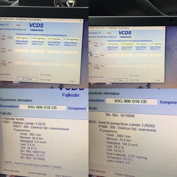 Vw golf v 1.9 tdi dyse fejl