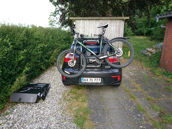 Cykel på bagklap uden lygtebom. Hurtigt spørgsmål 