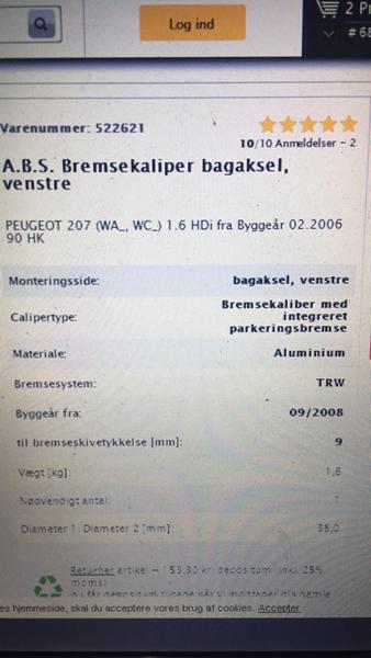 Bremsekaliber