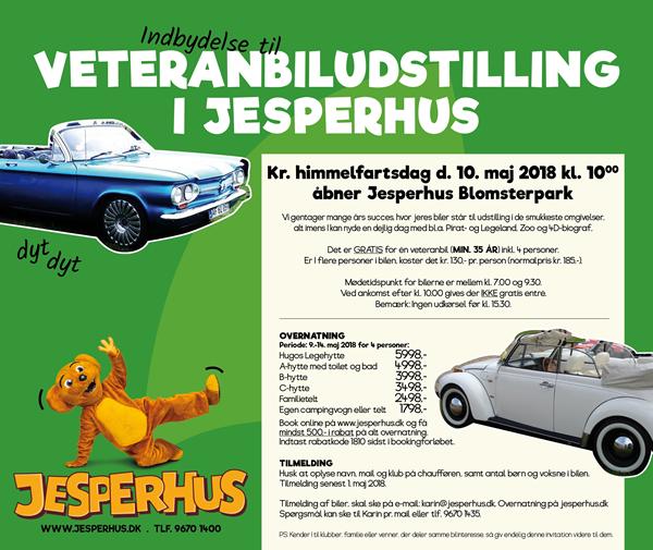 Veteranbils udstilling i Jesperhus.