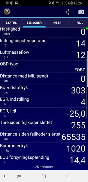 Diesel motor går ujævn efter filter skift