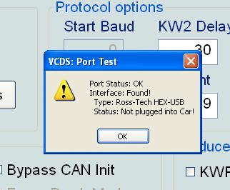 vcds lite port ok interface not found