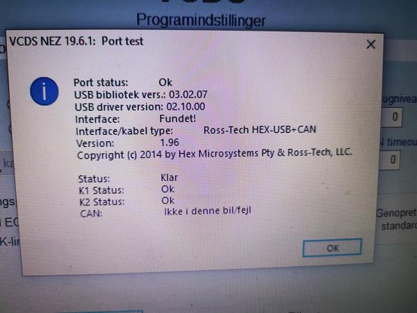 vcds 18.2 interface not found