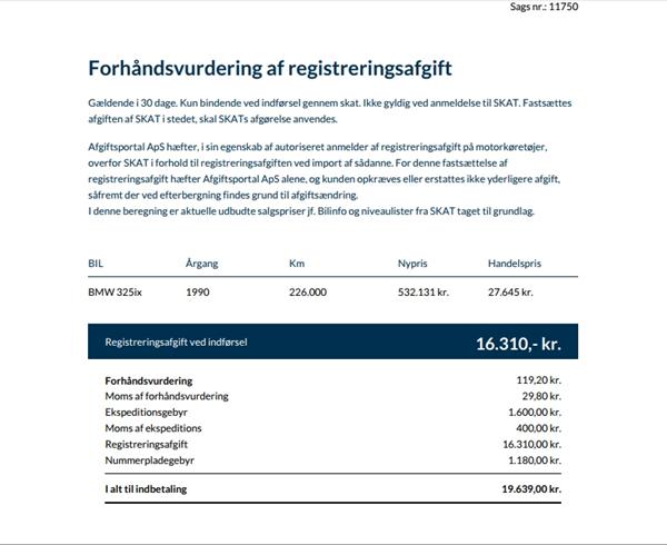 afgift beregning afgift beregning
