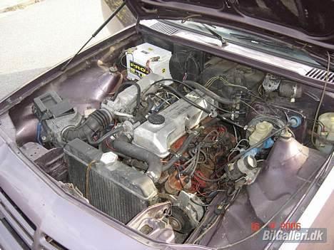 Opel Manta B 2.0 - Ventildækslet snyder lidt, er en std. 2.0 motor, har dog en 2.2 stående (dækslet fra den var kønnere).. billede 7