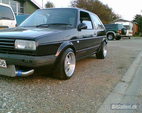 VW golf2 20vT turbo 520-754 - fede fælge med bilen er ikke til at styre med dem på.. træls billede 18