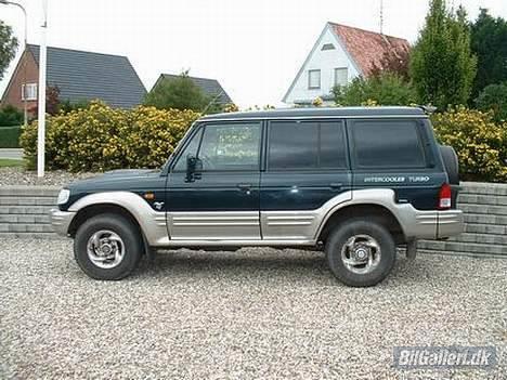 Hyundai galloper 4x4 - sådan så den ud da vi fik den, standart fælgende var irret billede 11