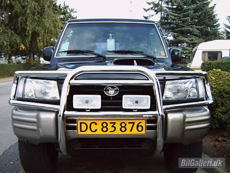 Hyundai galloper 4x4 - Rigtig nice kængurugitter foran med HELLA lygter billede 15