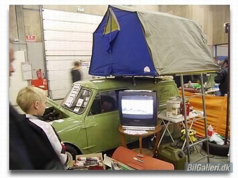 Austin-Morris combi van - van med (fars sommehus) . man sover altid tørt i det . billede 1