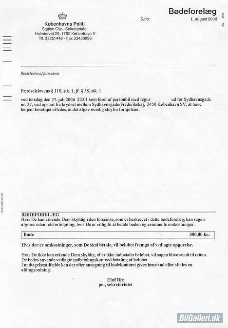 Peugeot 206 CC <Solgt> - Old Pic - Bøde For HVAD ?!?! HeHe  :P  billede 6