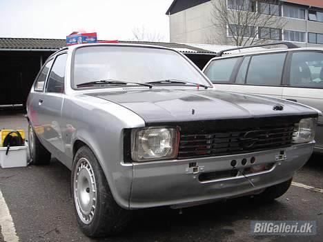 Opel Kadett City RALLY SOLGT - ny malet sølv m/ sort motorklap  billede 3