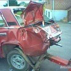 Lada 1200S "Røde" totalskadet