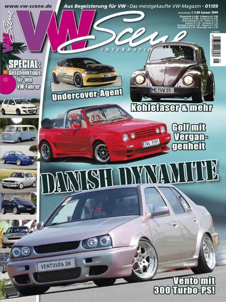 VW Vento 2,8 Vr6 - Forsiden a VW SCENE 1/9 tysk bilblad billede 1