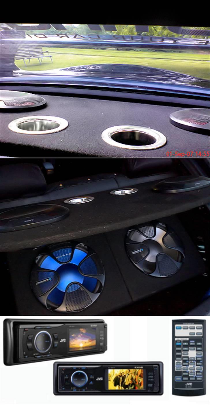 Mazda 323F BA ~DEN OFFICIELLE ASTINA.DK BIL~ - ......... JVC Headunit + 2 stk Blaupunkt Subs + Sony Speakers = Super kanon lyd! - Subwooferne er brokoblet for optimal lyd! billede 15