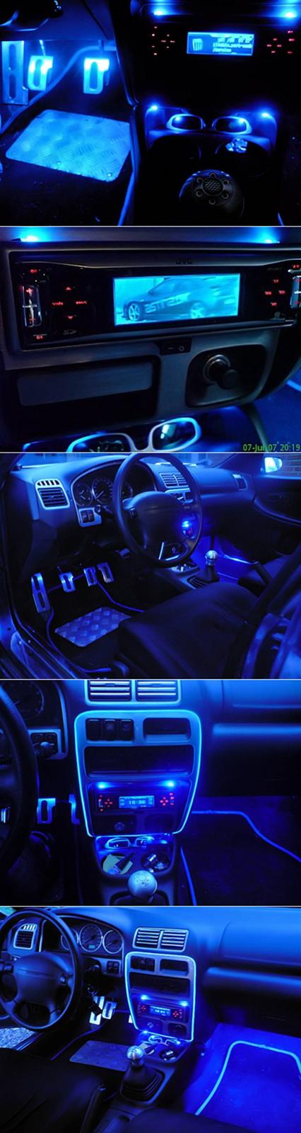 Mazda 323F BA ~DEN OFFICIELLE ASTINA.DK BIL~ - .... Headunit og blue light styling :) billede 16