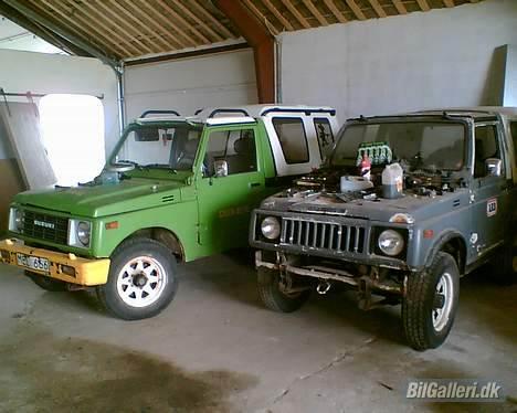 Suzuki SJ 413 High roof (SOLGT) - Mine reservedelsbiler, den grå er næste renoveringsprojekt... billede 18