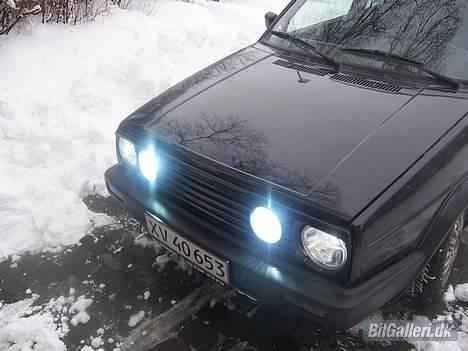 VW golf 2 gtd solgt - uhh 6000k i forlygterne og 8000k i fjernlygter billede 10