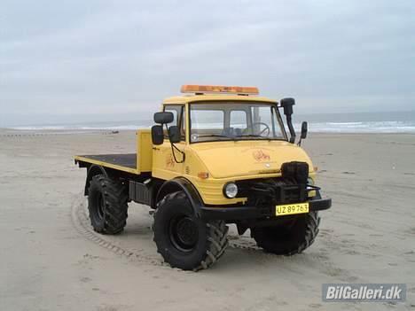 Mercedes Benz Unimog 416 - Her ses den så helt færdig, billedet er taget på løkken strand i forbimdelse med strandtur 2007 billede 20