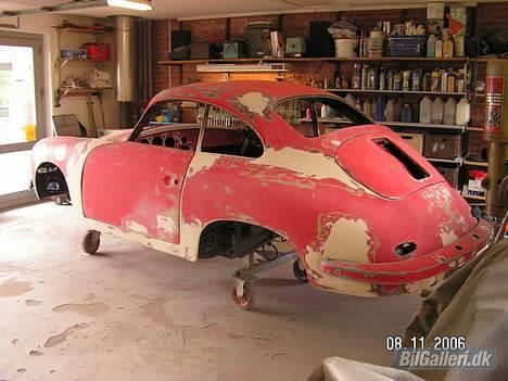Porsche 356 - klar til maler efter langtids grov spartel billede 2