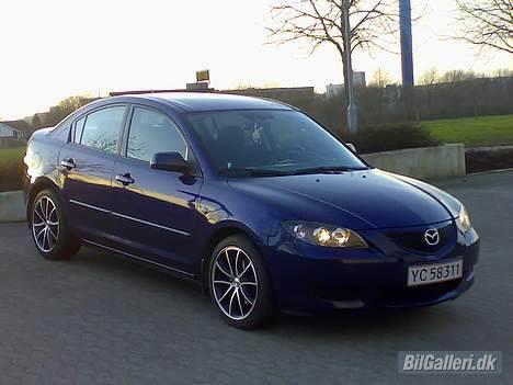 Mazda 3 - Så kom da alu fælg på!! Billedet er fra dagen før den blev sænket.!!! billede 1
