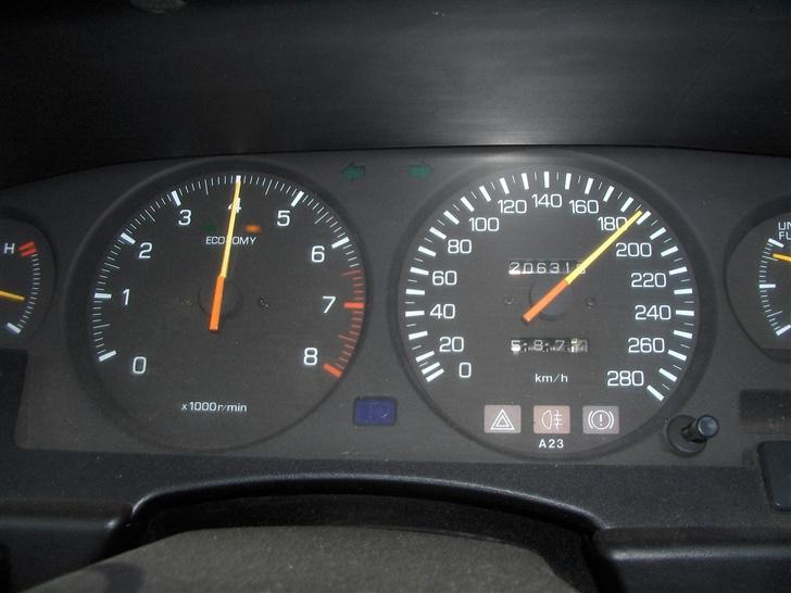 Toyota Supra 3,0i Turbo "SOLGT" - bemærk de lave omdrejninger! og det er MEGET mer enu billede 13