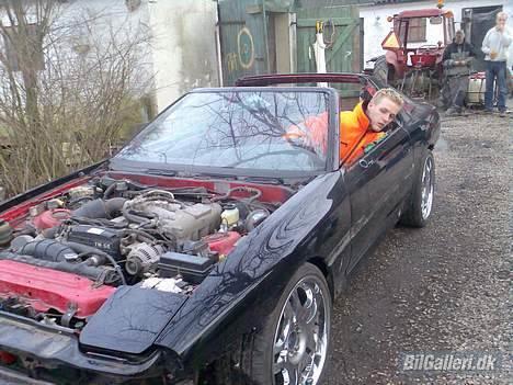 Toyota Supra 3,0i Targa. solgt - her er den så rippet totalt og klar til pladesmed... op på traileren med dig billede 20