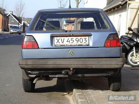 VW Golf ll 1,8E - den rigtig g60 kofanger kommer på i morgen kunne ikk få trækket til at den skulle til syn så derfor billede 7