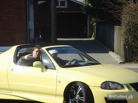 Honda crx del sol *solgt* - den stolte lillebror i bros nye bil :) billede 12