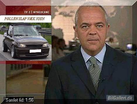 Opel corsa CAB - hos jes D, i nyhederne på tv2 billede 1