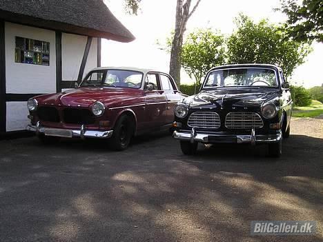 Volvo 121- Esmeralda Grease-bil - I godt selskab! Sort frontgitter monteret. (Den blå Amazon tilhører Harry Pedersen.) billede 6