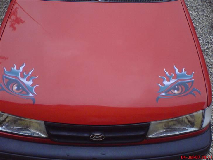 Hyundai pony 1,5 hatch - bag ruden blev smadret af en knallert billede 13