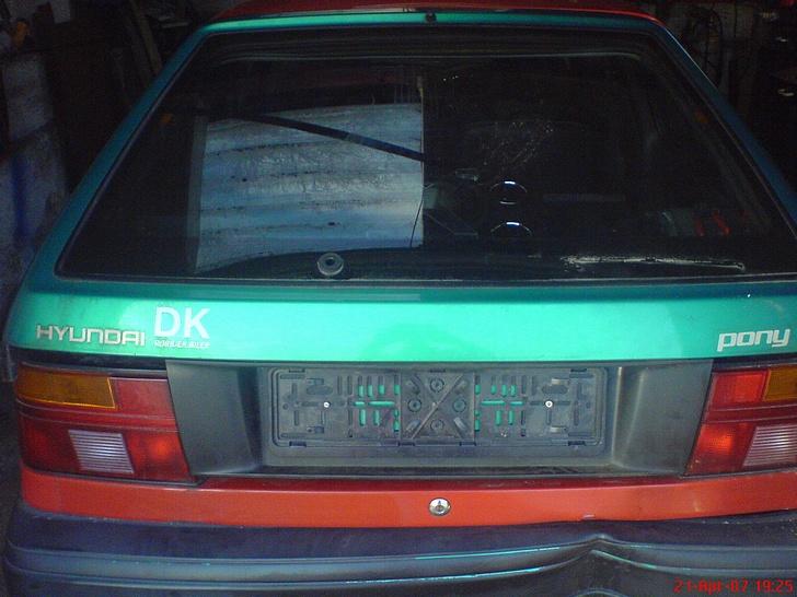 Hyundai pony 1,5 hatch - sådan kommer det ti og se ud gAD ikk give 4000 for en ny rude billede 14