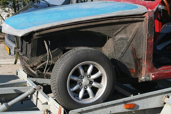 Volvo Amazon 121 SOLGT - Alt hvad jeg kunne afmontere er afmonteret. Ny fronthjelm, front, skærm, hjelm og andre dele sandblæst. det skal nok blive godt alt sammmen.. billede 9