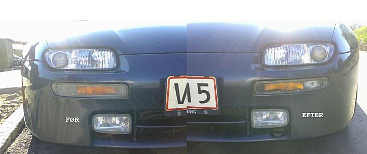 Mazda 323F BA - Så købte jeg sorte blinklys.. Før og efter ses her.. :D det er sq næsten ikke til at se.. men den skal da på Styling listen alligevel.. hehe.. billede 8