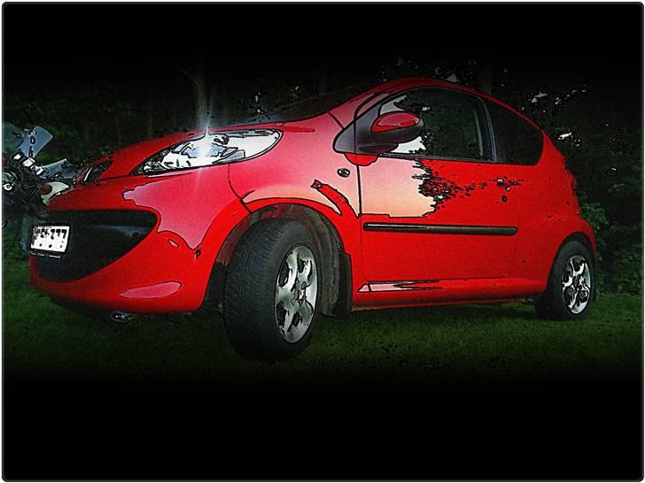 Peugeot 107 1,0  -Totalskadet- - Legede lidt med Photoscape billede 1