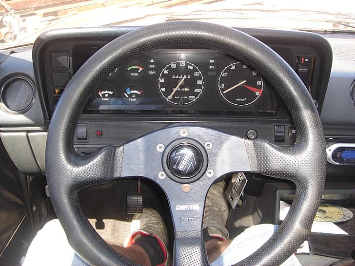 Opel manta b - solgt - sys sq det er et nice speedo... og et lækkert rat at køre med... billede 1