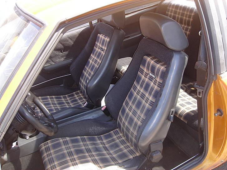 Opel manta b - solgt - original recaro kabine måske lidt morfar agtigt men man sider perfekt i dem billede 2