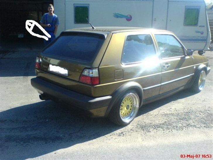 VW GOLF 2 VR6  "SOLGT" - mikkel piviè med stådreng ha ha ha   billede 2