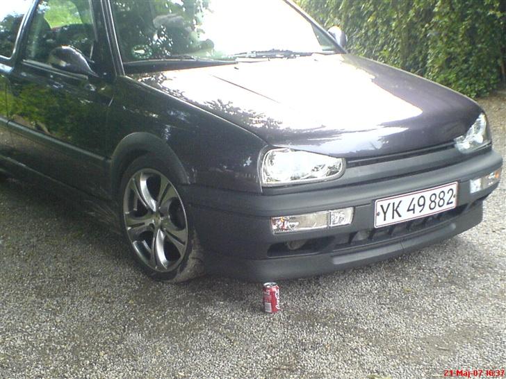 VW golf III.. solgt - Så lav er den nu.. med den oginal kofanger billede 19