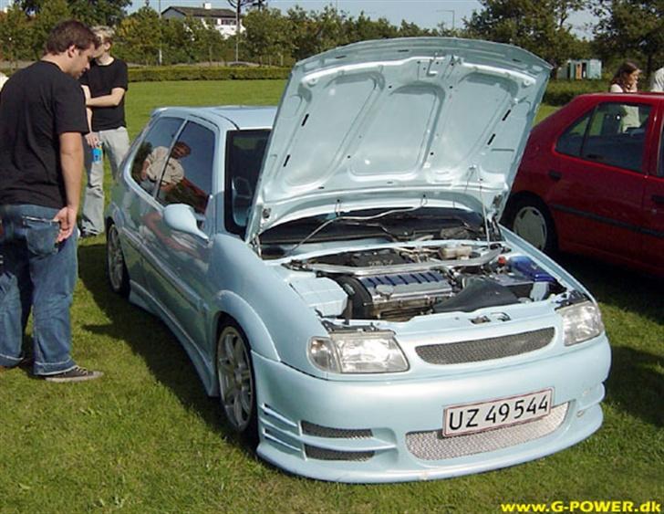 Citroën Saxo 1,6 16v VTS Babyblå  billede 7