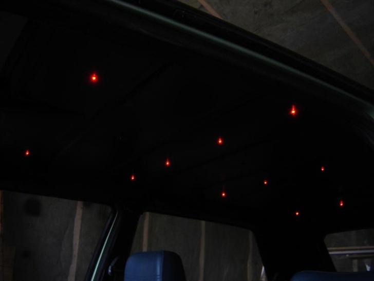 VW Golf 2 -Champagne Traktor - Stjernehimmel, 14 røde dioder :-) billede 6