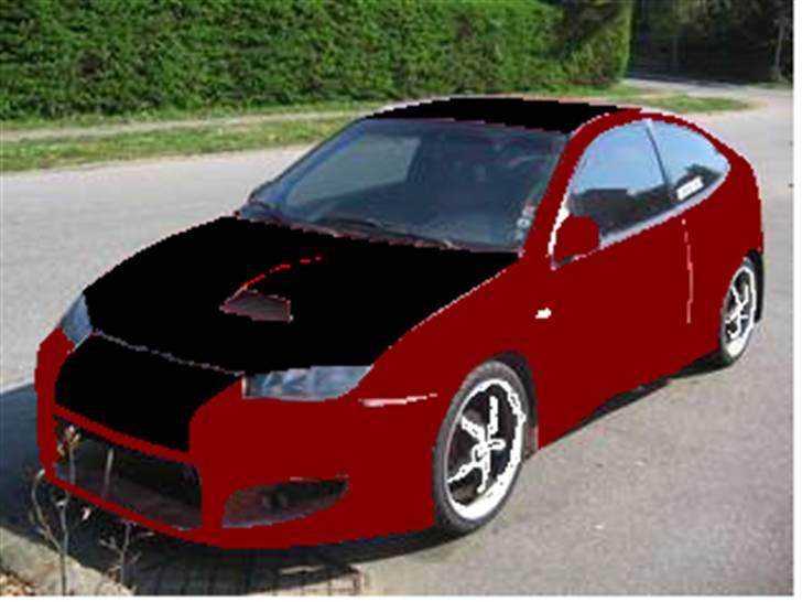 Mazda 323C Project Bil...SOLGT - det fædige resulta selvfølgelig bedre når det er rigtig lack ;0) billede 1