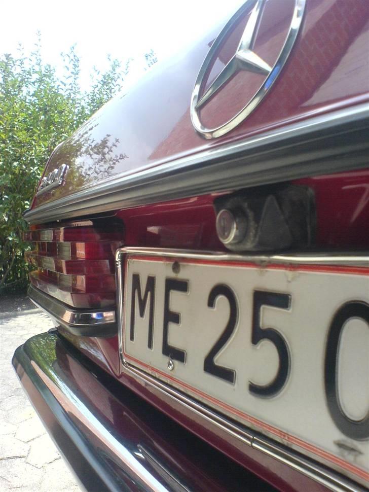 Mercedes Benz W123 240D  **1.200.000 km - 12. Juni, nypudset og poleret chromelister, chromerammer og bagkofanger billede 4