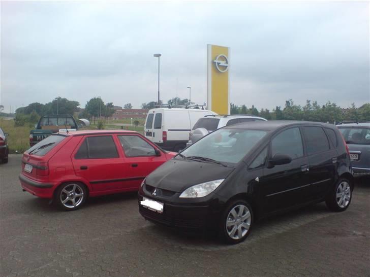 Mitsubishi Colt Coolpack - Da jeg hentede den. Min gamle ved siden af. billede 4