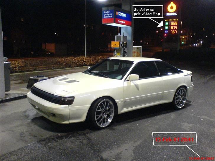 Toyota Celica Turbo 4WD (Vmax 96) - Lige et smut på Statoil.. Men kører kun på Shell V-Power :D (Tjek prisen på benz :p ) billede 18