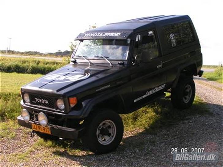 Toyota Land Cruiser BJ73 "SOLGT" - Som den stod da jeg købte den d.22-07-07, på standard hjul... billede 12